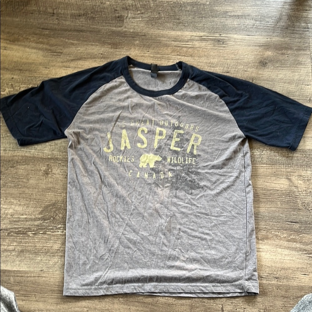 Gray and Black Jasper Graphic T-Shirt